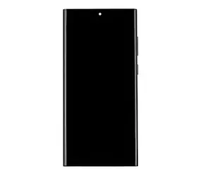 Samsung LCD-Display + Touchscreen + Frontabdeckung Samsung S908B Galaxy S22 Ultra Phantom Black (Service Pack) 