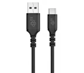 TB Touch USB-A - USB-C schwarz / Datenkabel / 50 cm / Silikon
