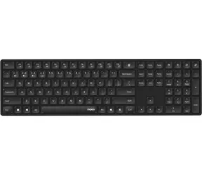 Rapoo E8020M Multi-Modus-Tastatur, schwarz / Kabellos / Standardgröße / 2,4 GHz / Bluetooth 3.0 und 5.0