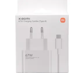 XIAOMI 67W Lade-Kombination / Ladeadapter + USB-C-/USB-A-Kabel / 67 W