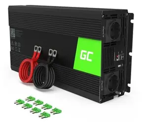 Green Cell INV19 / Spannungswandler / 24 V auf 230 V / 1500 W/3000 W / reiner Sinus