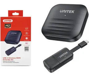 Unitek V1184A01 schwarz / Kabelloser HDMI-Transmitter / Reichweite 50 m / Full HD / WLAN