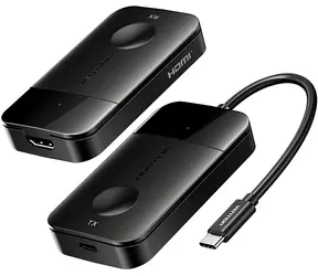 Vention ADOBB schwarz / Kabelloser HDMI-Transmitter / 4K 30Hz / USB-C / Kabellänge 1 m