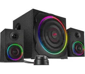 Speed Link GRAVITY CARBON RGB Schwarz / Lautsprechersystem / 2.1 / RGB-Hintergrundbeleuchtung / Bluetooth / AUX