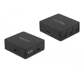 DeLock TOSLINK-Schalter (3 Eingänge auf 1 Ausgang) / Audio-Schalter / IR-Fernbedienung / 24 Bit/96 kHz / USB-Netzteil
