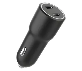Gembird Kfz-Ladegerät 2x USB-C schwarz / Kfz-Ladegerät / 40 W / QC3.0 / PD