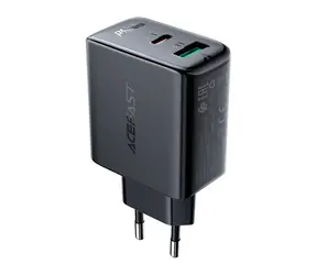 Acefast A5 Ladegerät schwarz / Ladegerät / USB-C, USB / 32 W / PD, QC 3.0, PPS