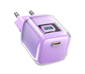 Acefast A53 lila / Ladegerät / GaN / PD 30W / USB-C / Display