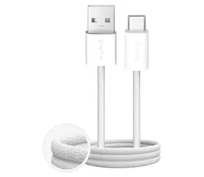 Puro Fabrik 2.0 weiß / Datenkabel / USB-A / USB-C / 10 W / 1,5 m