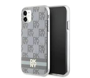 DKNY IML MagSafe Beige, kariert, mit Streifenmuster / Rückseite / Apple iPhone 11, iPhone XR