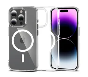 Tech-Protect FlexAir Hybrid transparente Schutzhülle / MagSafe / iPhone 15 Pro