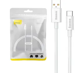 Baseus P10320102214-01 Kabel USB-A (M) - USB-C (M) 1 m weiß / Datenkabel / USB-C