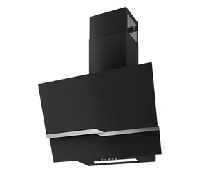 MAAN Zetka 60 schwarz / Dunstabzugshaube / Wandmontage / 600 mm / 620 m/h / Druckknopfbedienung / 3 Geschwindigkeitsstufen