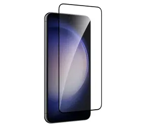 Puro Frame schwarzer Rahmen / Displayschutzfolie / Samsung Galaxy S25, S24 / Gehärtetes Glas