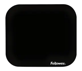 Fellowes Premium Mauspad, schwarz, 20,32 x 22,86 cm, Polyester, Gummi