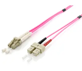 Equip Kabel LC-SC OM4, 1 m, lila / Patchkabel / Multimode / Duplex / LSZH