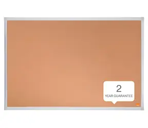 NOBO Essentials 90x60 cm / Korkplatte / Aluminiumrahmen