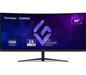 34" ViewSonic VX3418C-2K schwarz / VA / 3440 x 1440 / 21:9 / 180 Hz / HDMI + DP / Lautsprecher
