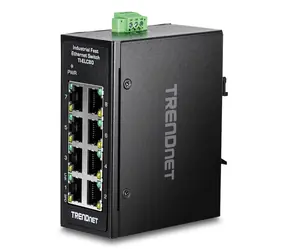 Trendnet TI-ELC80 / Switch / Industriell / 8x 10/100 Mbps / DIN-Schiene / IP30