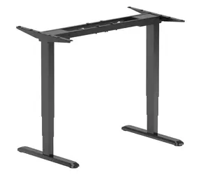 Equip höhenverstellbares Tischgestell, schwarz / Tischgestell / 62-126 cm / Tragfähigkeit 125 kg / 2 Motoren