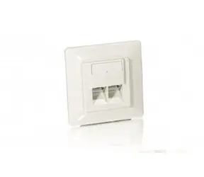 Equip -Netzwerkdose Cat5e 2x RJ45 weiß / 45°-Stecker / geschirmt / 5 Stück