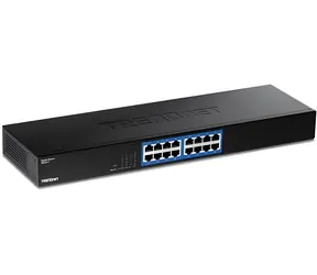 Trendnet TEG-S17 / Switch / 16x Gigabit RJ-45 / 32 Gbit/s / Metallgehäuse, 19"-Rack