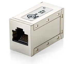 Equip RJ45-Stecker, geschirmt, silberfarben / Stecker / RJ45-RJ45 / 500 MHz / vergoldete Kontakte