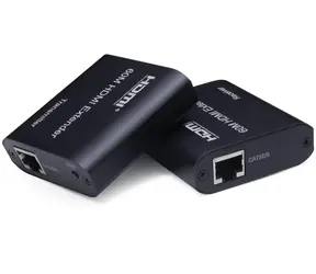 PremiumCord HDMI-Verlängerungskabel 60 m, schwarz / HDMI-Verlängerungskabel / Cat5e/6/6a/7 / Full HD 1080p / EDID