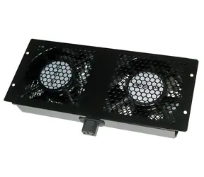 Xtendlan Lüftungseinheit für Telekommunikationsschränke / Lüftungseinheit / 2x Ventilator / Tiefe 600-1200 mm