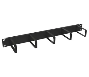 Solarix VP-08-1-00-B schwarz / Montagepanel / 19" / 1U / Stahl