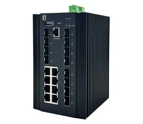 LevelOne IGU-2072 / Industrie-Switch / 8x GE / 8x SFP / 4X 2,5G SFP / Managed L2+ / IP40