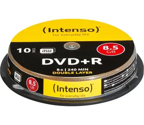 INTENSO / Medium DVD+ R DL / 8,5 GB / 8x / 10 Stück / Kuchenbox