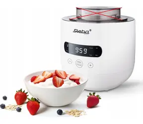 Steba JM 4 Ferment Weiß / Joghurtbereiter / 20 W / Temperaturregelung 25-65 °C / 2-l- und 1,3-l-Behälter