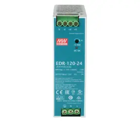 LevelOne POW-2441 silber / Netzteil / DIN-Schiene / 120 W / 24 V DC / -20 bis 60 °C