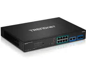 Trendnet SMART Surveillance Switch 12- Port PoE+ / Switch / 8x Gigabit PoE+ / 2x SFP / 110 W / Managed