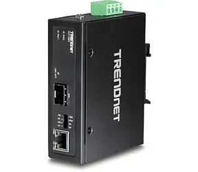 Trendnet TI-F11SFP / Medienkonverter / 100/1000Base-T auf SFP / IP30 / DIN-Schiene / -40 bis 75 °C