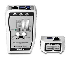 Trendnet TC-NT3 / Kabeltester / RJ-45, RJ-11, RJ-12, BNC, USB / bis zu 300 m / mit Tasche