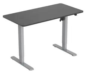 Equip höhenverstellbarer Tisch, schwarz / Tisch / elektrische Höhenverstellung / Tragkraft 70 kg / Höhe 68-118 cm / Tischplatte 120 x 60 cm