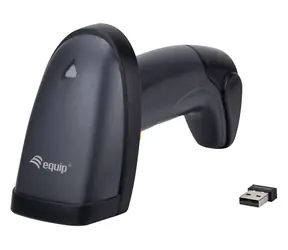 Equip -Barcodescanner, schwarz / Barcodescanner / 2,4 GHz / 1D/2D / IP54 / Standfuß