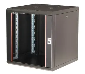 Equip 19" PM Rack schwarz / Rack / 12 HE / 600 x 600 mm / Glastür / Wandmontage