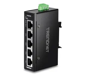 Trendnet TI-ELC50 / Switch / 5- Port 10/100 Mbit/s / DIN-Schiene / -40 bis 75 °C
