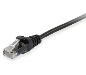 Equip Cat6A U/UTP schwarz / Patchkabel / RJ45-RJ45 / 1 m / LSZH / PoE+