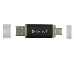 INTENSO Twist Line 256 GB anthrazit / USB-Stick / 2 Stück / USB-A + USB-C / USB 3.2 Gen 1 / 70 MB/s