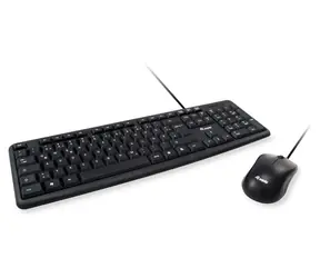 Equip Tastatur und Maus ES schwarz / Tastatur und Maus / Kabelgebunden / QWERTY / 105 Tasten / 1,35 m