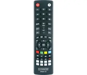 Schwaiger Universalfernbedienung 8-in-1, schwarz / Fernbedienung / Infrarot / Universal / 8 Geräte / 2x AAA