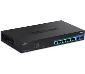 Trendnet Web SMART Switch 10- Port PoE+ / Switch / 8x Gigabit PoE+ / 2x SFP / 130 W / Managed L2+