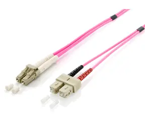 Equip Kabel LC-SC OM4, 10 m, lila / Patchkabel / Multimode / Duplex / LSZH