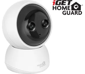 iGet HOMEGUARD HGWIP222 / WLAN-IP-Kamera (2K) / Dual-Objektiv / Nachtsicht / drehbar / microSD-Kartensteckplatz