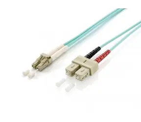 Equip LC-SC OM3 türkis / Optisches Patchkabel / Multimode / Duplex / 2 m