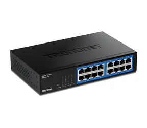 Trendnet TEG-S17D / Switch / 16x Gigabit RJ-45 / 32 Gbit/s / Lüfterlos / Metallgehäuse